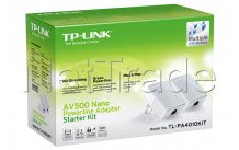 Tp-link - Av500 nano powerline ethernet adapter kit ultra compact 500mbps powerline 100mbps 2-pack - PA4010KIT
